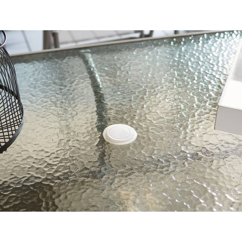 SAFAVIEH Outdoor Kinley 6-Chair Dining Set with Umbrella - 55Wx32Dx28H