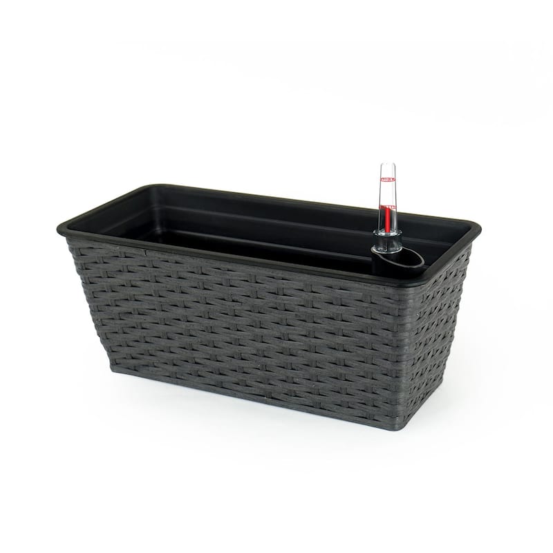 2-Pack Smart Self-watering Hand Woven Wicker Planter