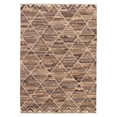 Sivas Brown Kilim 6'11" x 10'0" - 6'11 x 10'0