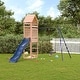 preview thumbnail 11 of 18, vidaXL Swing Set Outdoor Backyard Wooden Playground Equipment for Kids Age 3-8 96.5" x 146.9" x 103.9" Douglas