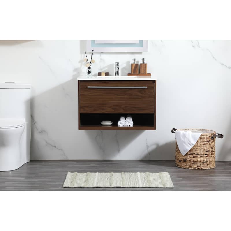 Brush 24 - 30 Inch Single Bathroom Vanity