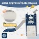 preview thumbnail 14 of 25, Kids Slide Playset Structure 9 in 1, Freestanding Spaceship Set with Slide, Arch Tunnel, Ring Toss, Drawing Whiteboardl