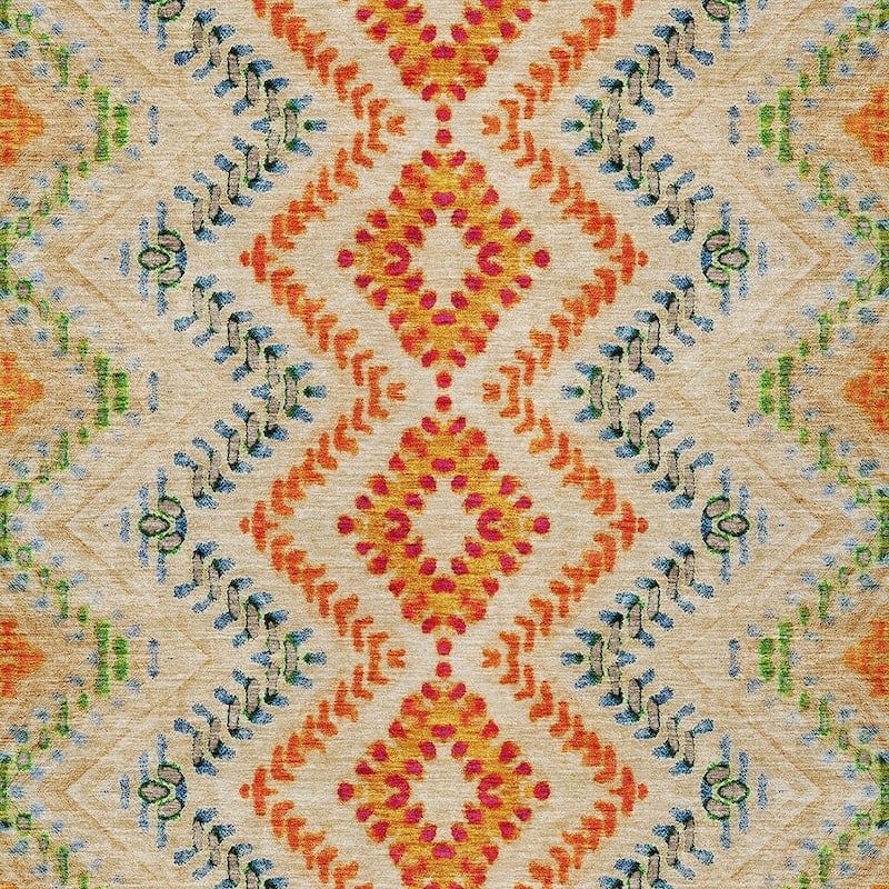 HomeRoots Geometric Transitional Rectangle Outdoor Rug