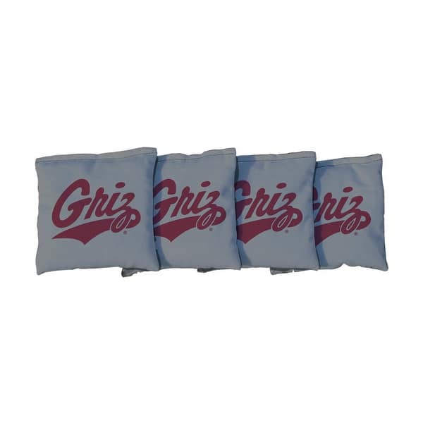 slide 2 of 3, Montana Grizzlies Black Cornhole Bags All-Weather Resin Filled