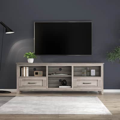 TV Stand with Ample Storage Space and 2 Drawers