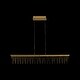 preview thumbnail 1 of 2, Golden Lighting 5461-LP48 Lucerna 5" Wide Linear Pendant Stainless Steel Gold