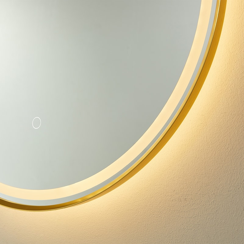 18'' Oval LED Lighted Accent Bathroom/Vanity Wall Mirror - 18