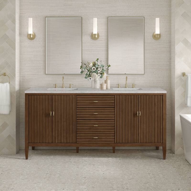 James Martin Vanities 485-V72-FEJP Myrrin 72" Free Standing Double