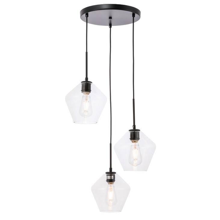 Gerald 3-Light Glass Pendant