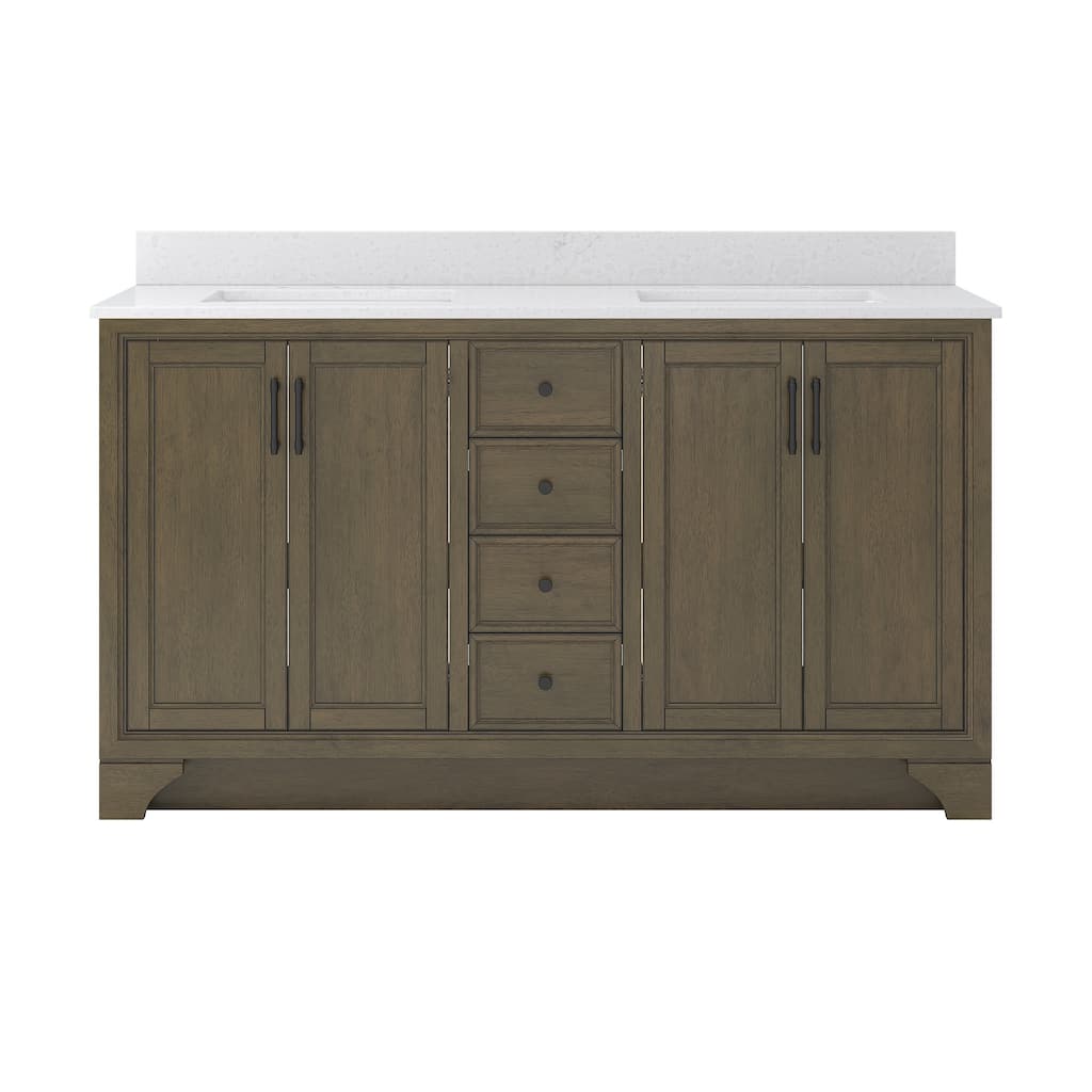 CRAFT + MAIN LCVT6122D-QCV Lanagan 60" Free Standing Double Basin