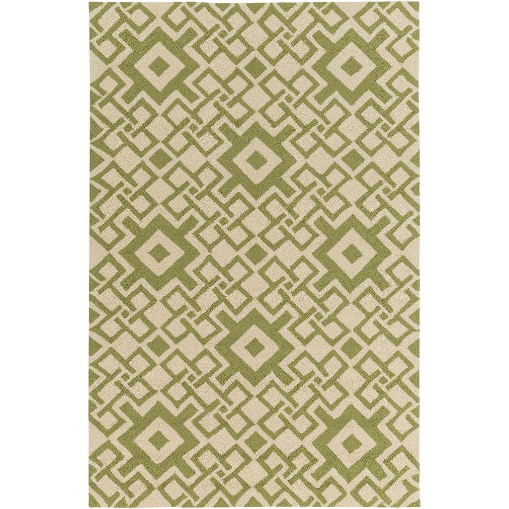 Hand-hooked Luke Geometric Area Rug