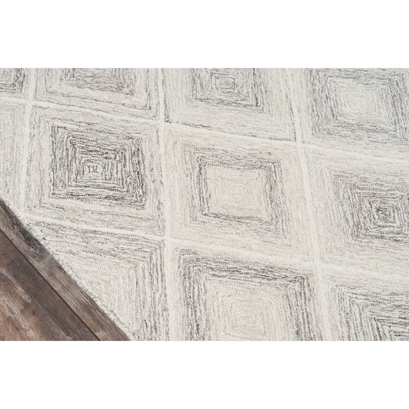 Momeni Cortland Hand Tufted Wool Contemporary Geometric Area Rug