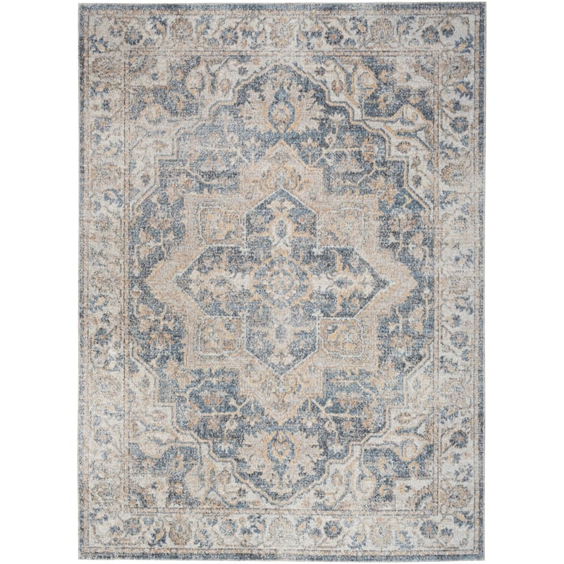 Nourison Astra Machine Washable Distressed Area Rug