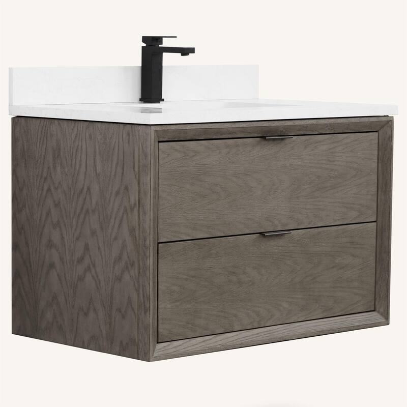 Legion Furniture WH25 Solid Wood Contemporary Bathroom Vanity with 1" thick Artificial top