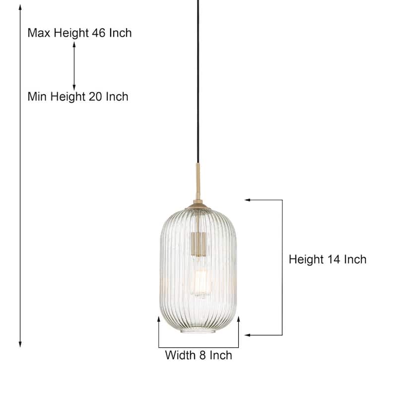 Acroma 1-light 8In Modern Farmhouse Kitchen Island Pendant Lighting