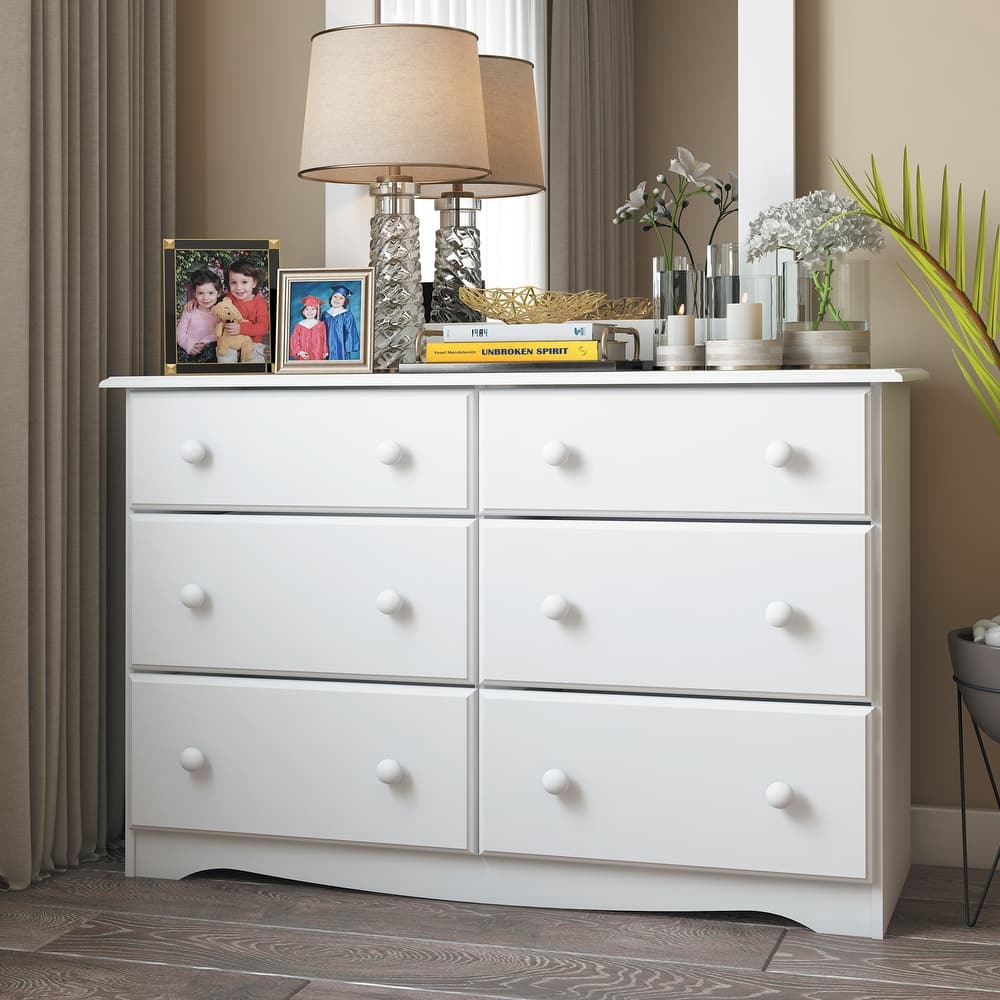 Palace Imports 100% Solid Wood 6-Drawer Dresser