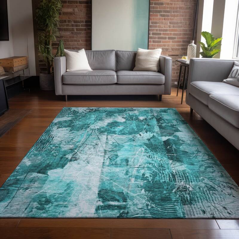 Tara Lush Floral Weather Resistant Timeless Fusion Outdoor Rug