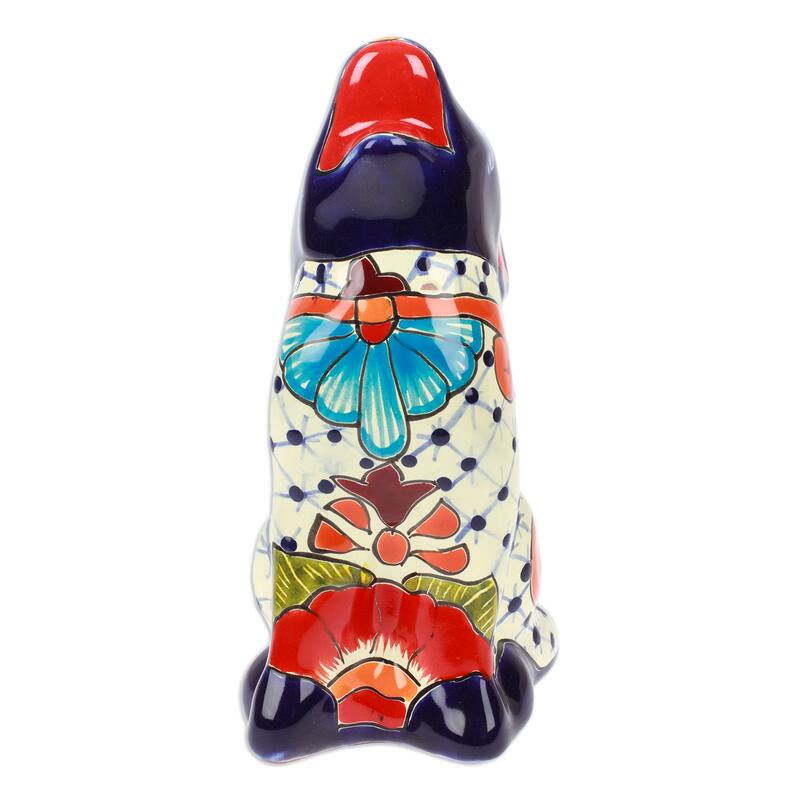 Novica Handmade Classic Howls Ceramic Sculpture