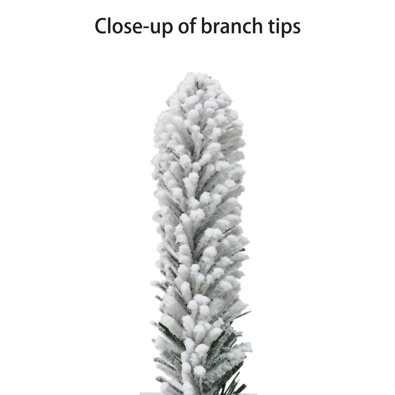 Puleo International Artificial Potted Flocked Pencil Trees in 3ft,, 4ft., & 5ft. - 5