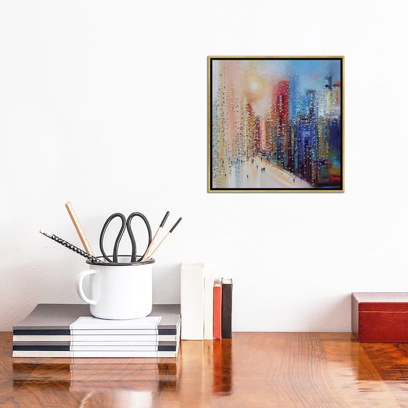 iCanvas "Sunset" by Ekaterina Ermilkina Framed Canvas Print