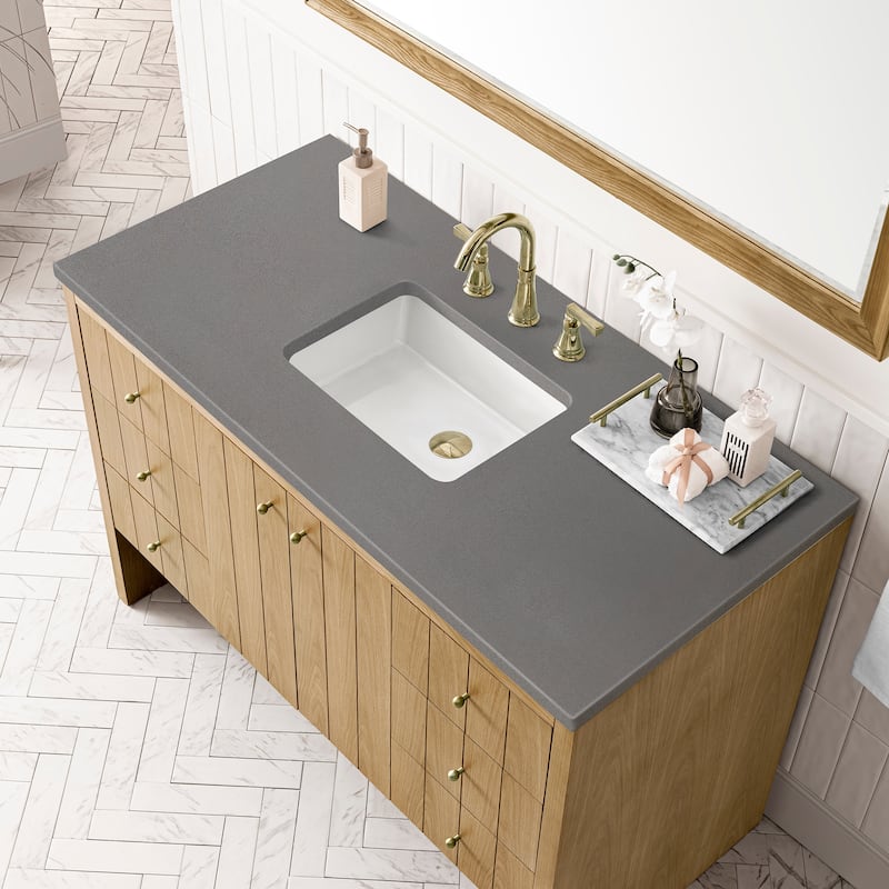 James Martin Vanities Hudson 48" Single Vanity, Light Natural Oak
