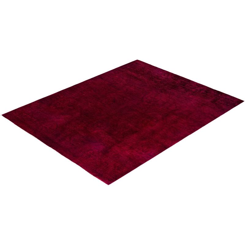 Vibrance One-of-a-Kind Hand-Knotted Area Rug - Red, 7' 7" x 9' 10" - 7' 7" x 9' 10"