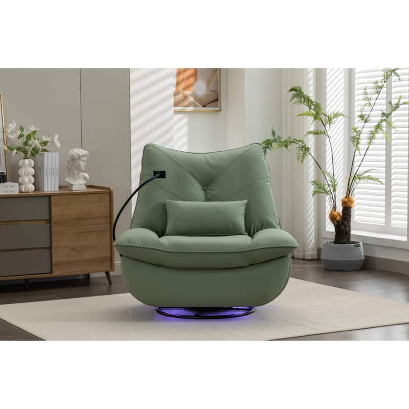 Four Modes Of Intelligent Voice Control,Atmosphere Lamp,Bluetooth Music Player,USB Ports,Back And Forth Swing