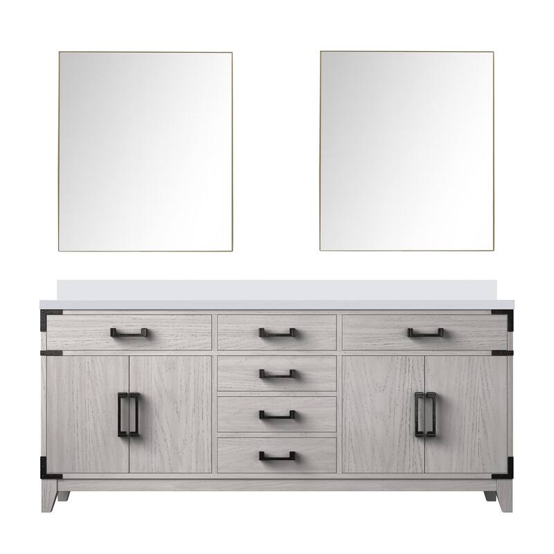 Laurel Bath Vanity Cultured Marble Top, Sink and Faucet