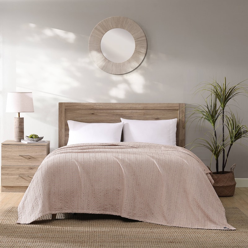 Tommy Bahama Bamboo Woven Yarn Dyed Cotton Reversible Blanket