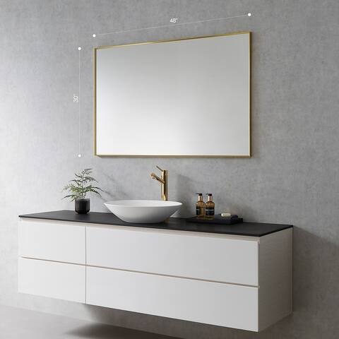 Altair Sassi Bathroom/Vanity Aluminum Framed Wall Mirror