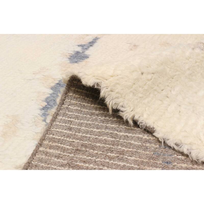 ECARPETGALLERY Hand-knotted Tangier Cream Wool Rug - 8'1 x 9'7