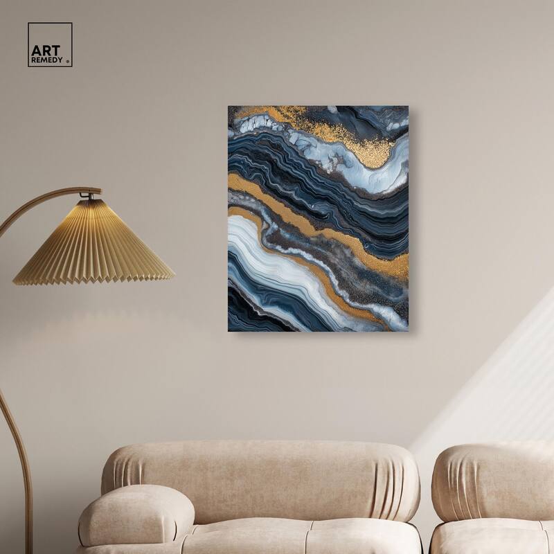 Acrylic Flow I Canvas by Art Remedy, Gallery Wrapped