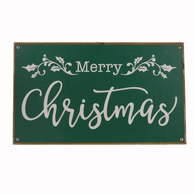 Merry Christmas Sign 20"L - 20 x 1.25 x 14