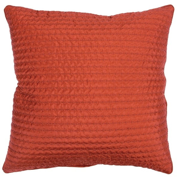 Rizzy Home Solid Quilted 22" x 22" Decorative Pillow. Opens flyout.