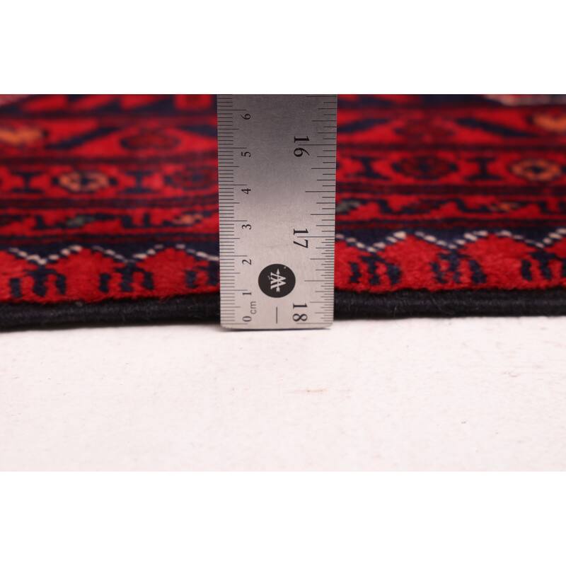 ECARPETGALLERY Hand-knotted Finest Khal Mohammadi Red Wool Rug - 4'11 x 6'6