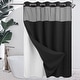preview thumbnail 3 of 111, No Hook Waffle Weave Shower Curtain with Snap-in Liner