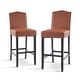 preview thumbnail 7 of 64, Logan Bonded Leather Backed Barstool (Set of 2) by Christopher Knight Home