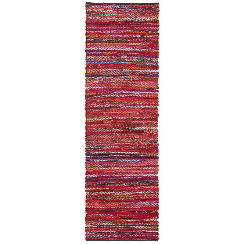 SAFAVIEH Handmade Rag Rug Abagail Casual Stripe Cotton Rug