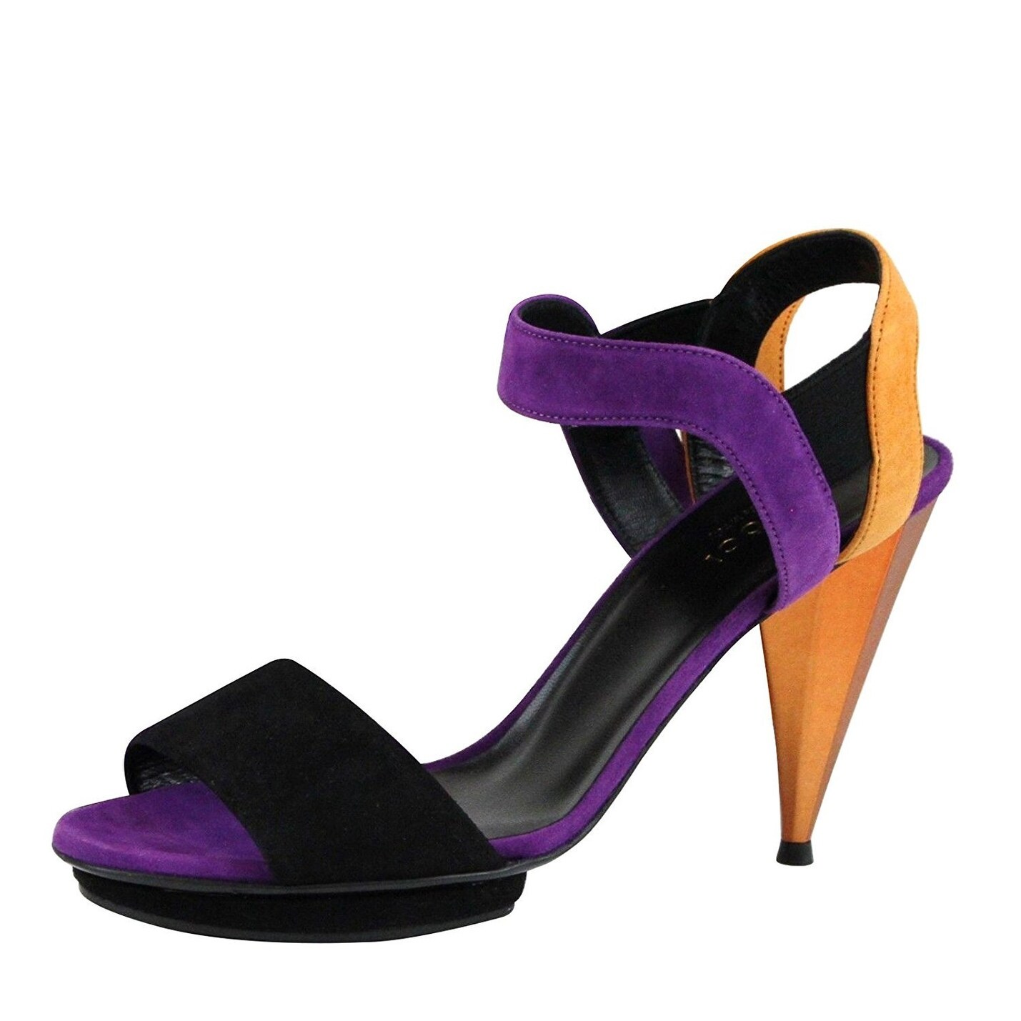 gucci suede platform sandal
