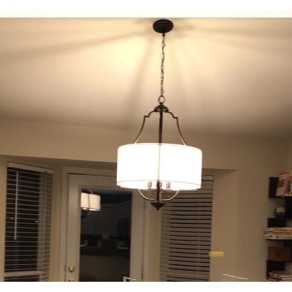 Oil-rubbed Bronze Drum Chandelier 