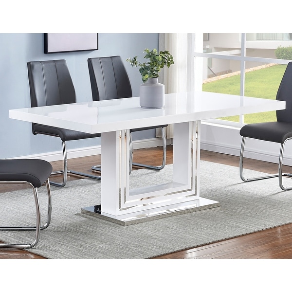 White lacquer dining new arrivals chairs