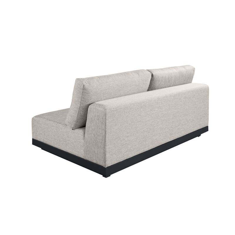 Oslo Aluminum Outdoor Upholstered Loveseat
