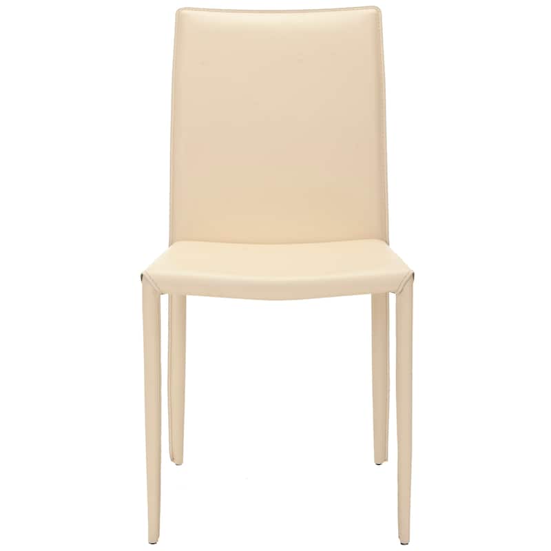SAFAVIEH Oneida Faux Leather Dining Room Chair (Set of 2) - 18.9" W x 22.8" L x 35.8" H - 19"Wx23"Dx36"H