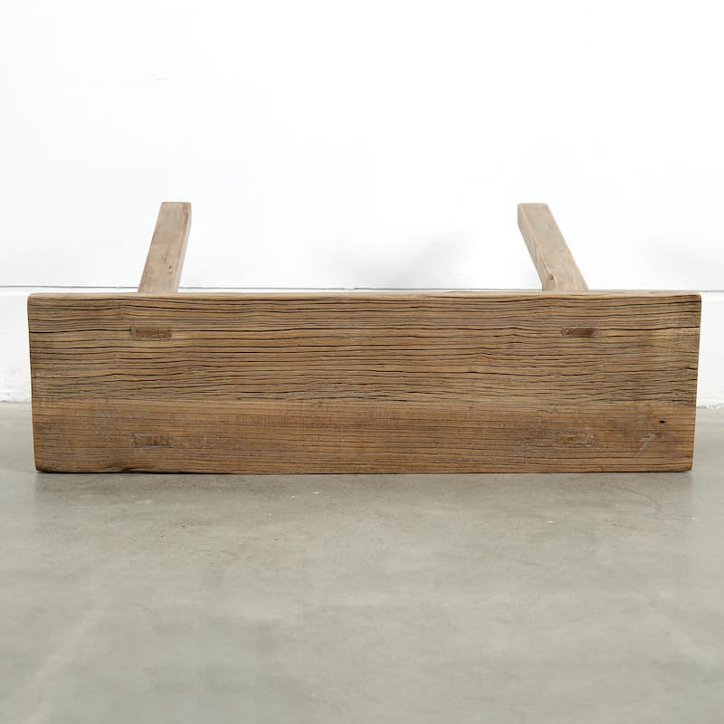 Artissance 35" Long 10" Wide Elmwood Bench, Natural Wood - 8' x 11'
