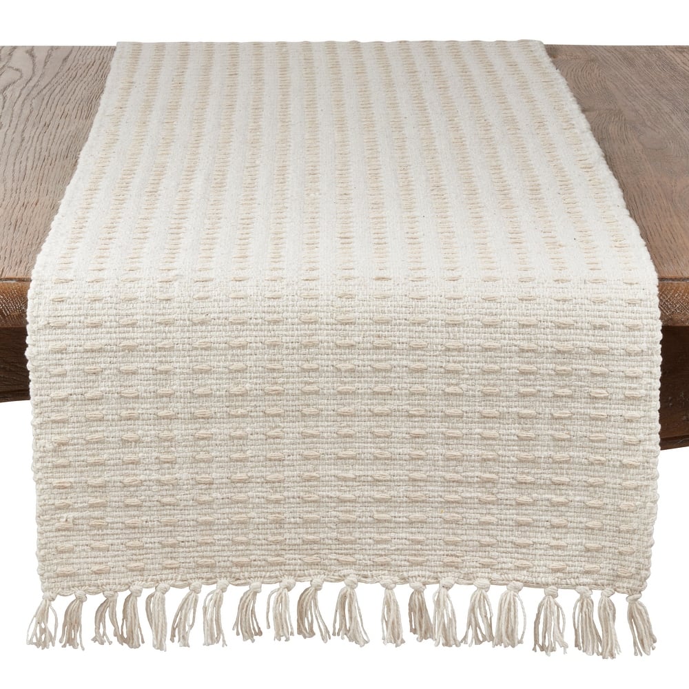Dashed Woven Long Table Runner