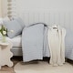 preview thumbnail 10 of 33, 3 Pieces Lightweight Summer Seersucker Bedding Comforters Sets