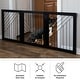preview thumbnail 12 of 13, PETMAKER 3-Panel Foldable Pet Gate, Black - N/A