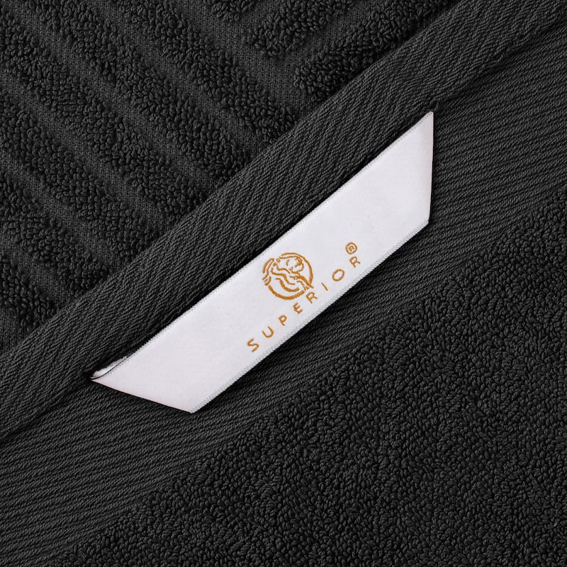 Superior Basketweave Egyptian Cotton Jacquard 3 Piece Assorted Towel Set