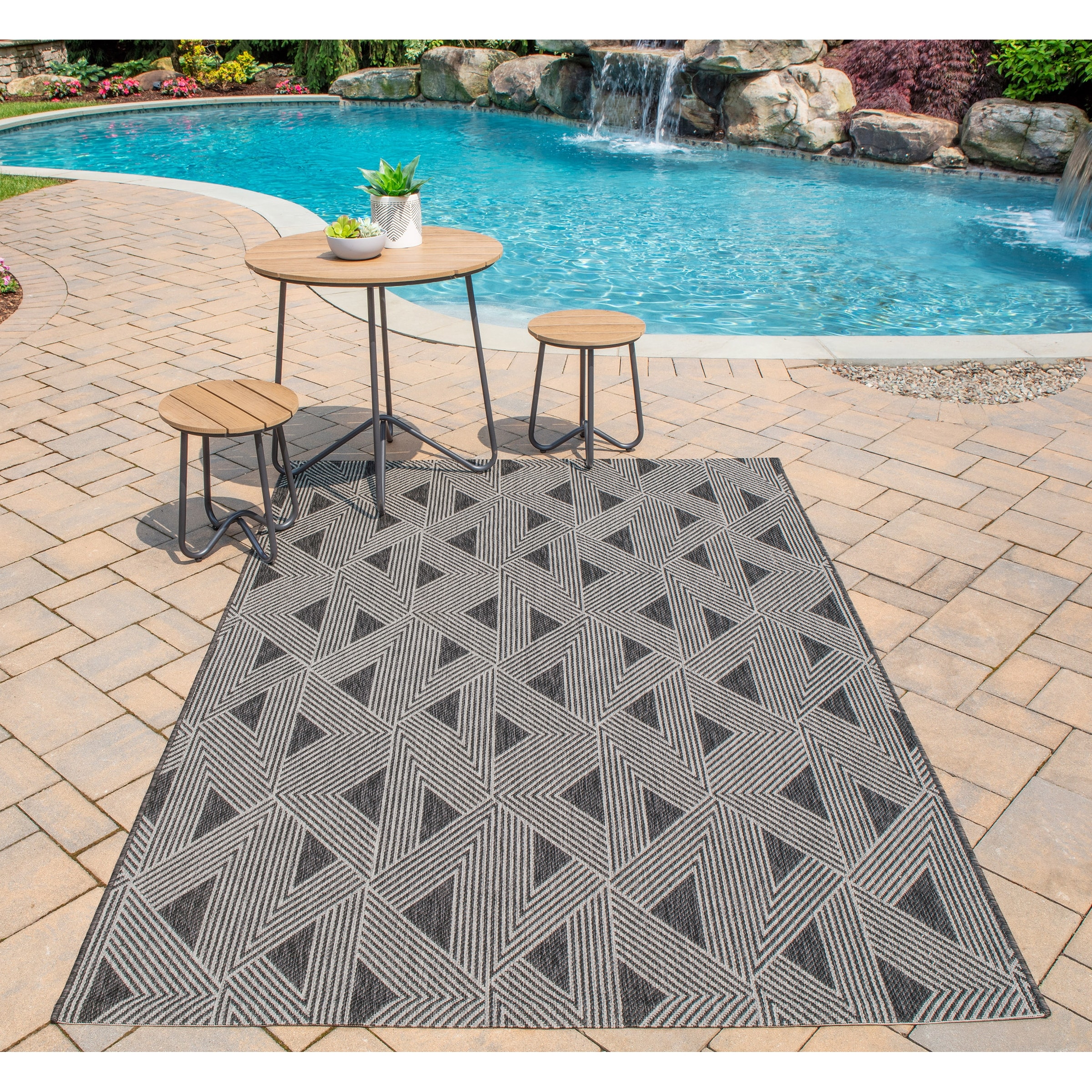 5'3 x 7'6 Blue Novogratz Villa Collection Sicily Indoor/Outdoor Area Rug 5'3 x 7'6 Blue Novogratz Villa Collection Sicily Indoor/Outdoor Area Rug