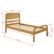 preview thumbnail 7 of 7, P’kolino Curva Rattan Twin Bed - FSC Certifed Solid Wood - Natural